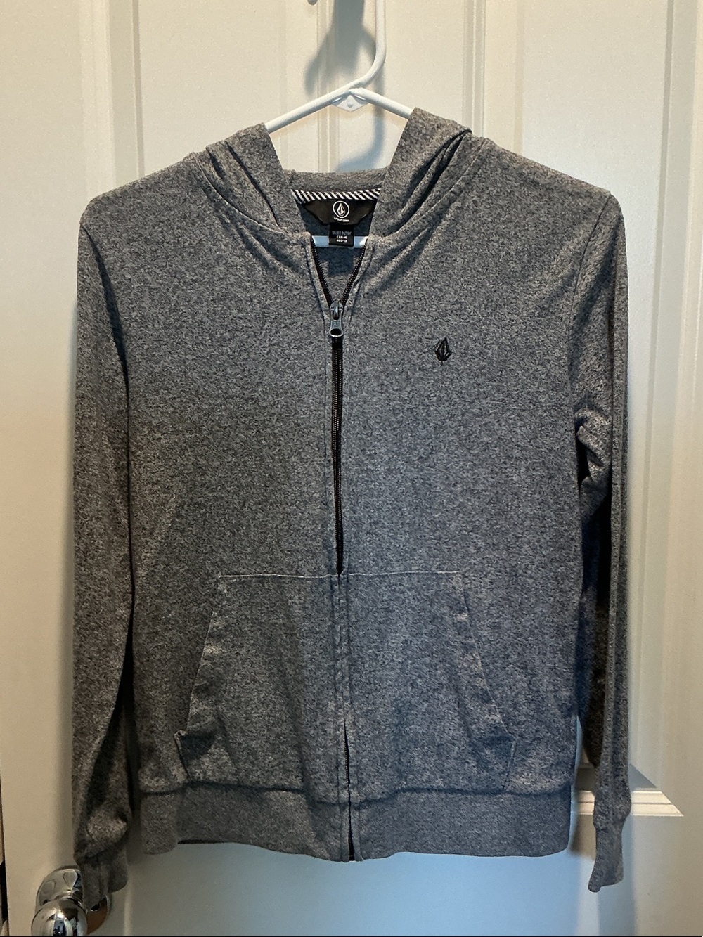 EUC Volcom Gray Zip-Up Hoodie
